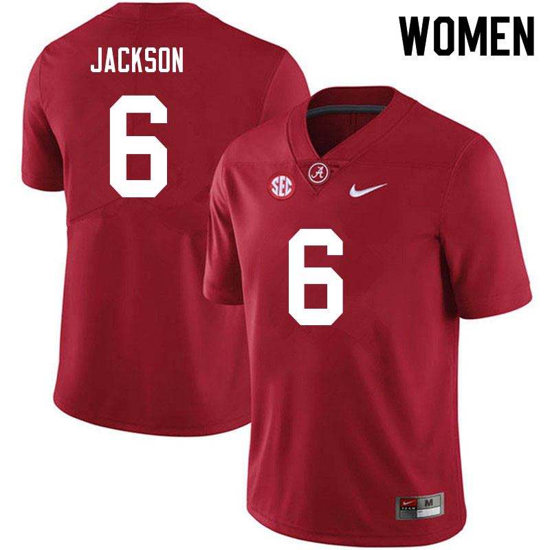 Alabama Crimson Tide Women's Khyree Jackson #6 Crimson NCAA Nike Authentic Stitched 2021 College Football Jersey NL16Q53NJ
